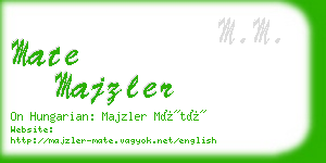 mate majzler business card